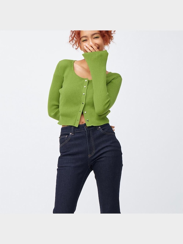 ミドルライズフレアジーンズ(丈標準73.0～77.0cm)