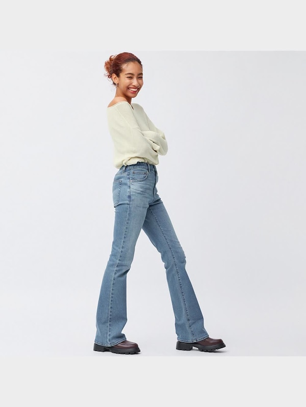 ミドルライズフレアジーンズA+EC(丈長め83.0cm)