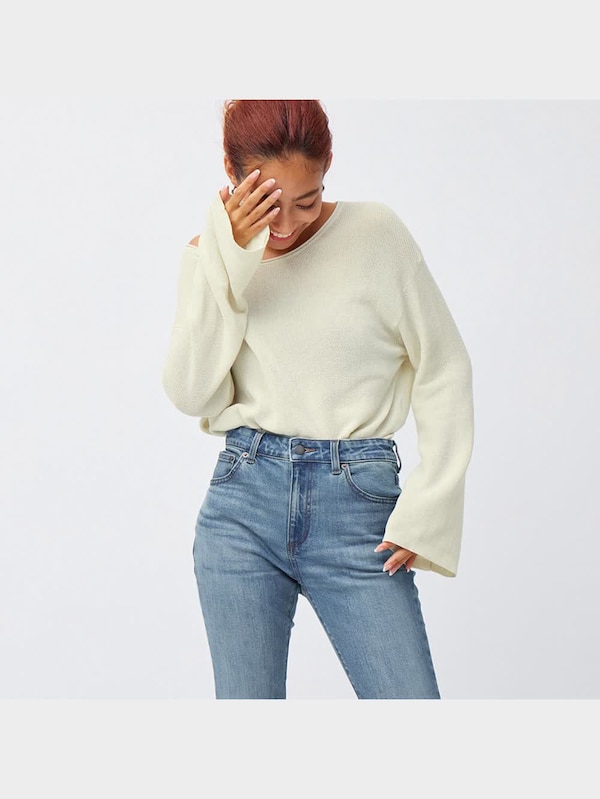 ミドルライズフレアジーンズA+EC(丈長め83.0cm)