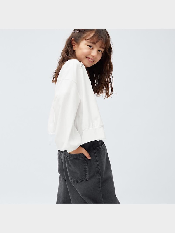 GIRLSデニムワイドパンツ