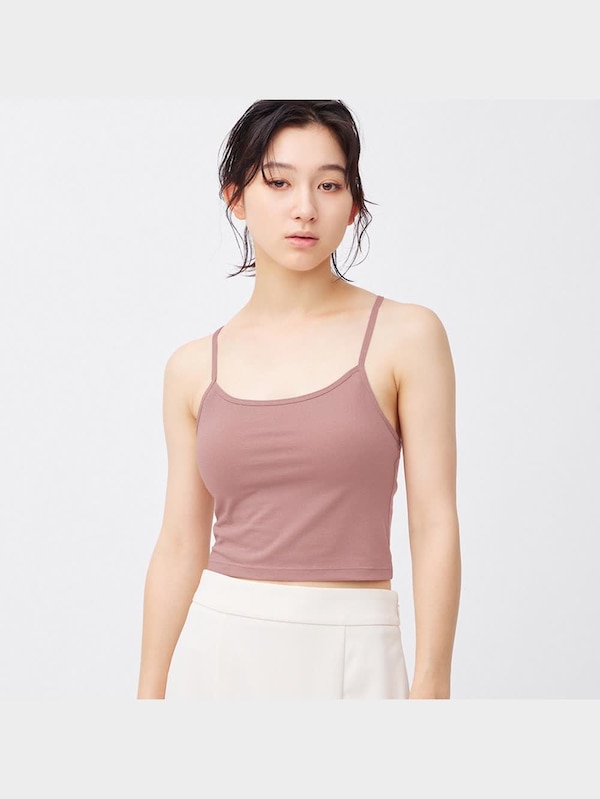 ブラフィール2WAYクロップドキャミソール(ラメ)