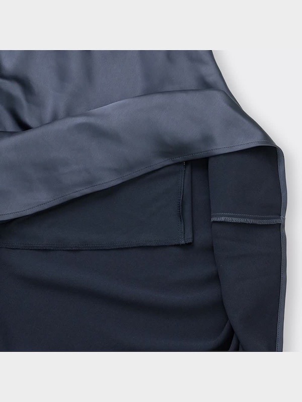 サテンロングスカート(丈標準83.0～90.0cm)