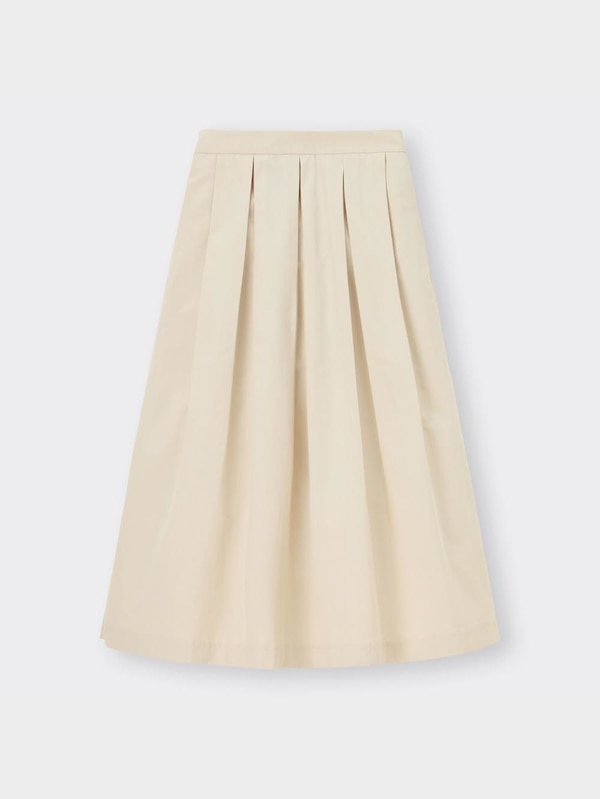 タフタフレアミディスカート