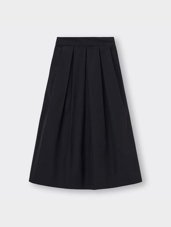 タフタフレアミディスカート