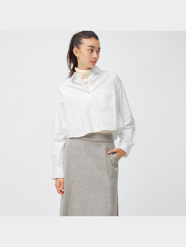 ブラッシュドリブフレアロングスカート(丈標準81.0～88.0cm)(2023年冬アイテム)