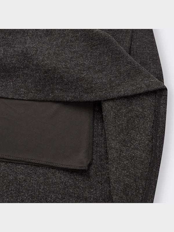 ブラッシュドリブフレアロングスカート(丈標準81.0～88.0cm)(2023年冬アイテム)