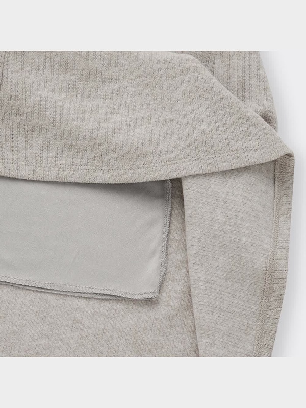 ブラッシュドリブフレアロングスカート(丈標準81.0～88.0cm)(2023年冬アイテム)