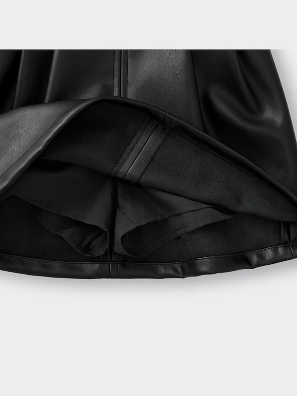 GIRLSフェイクレザーミニスカート