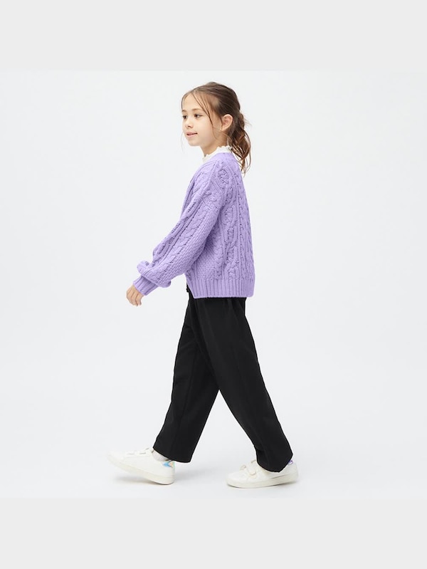 GIRLS起毛ワイドパンツ
