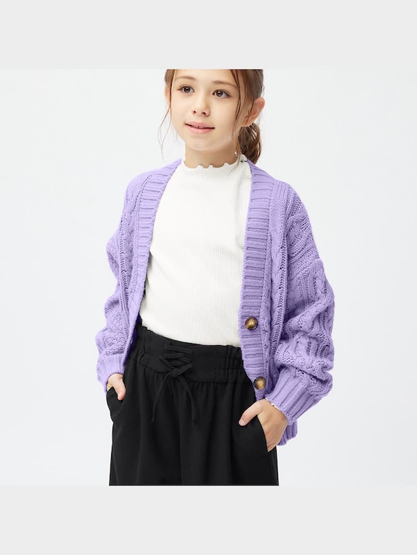 GIRLS起毛ワイドパンツ