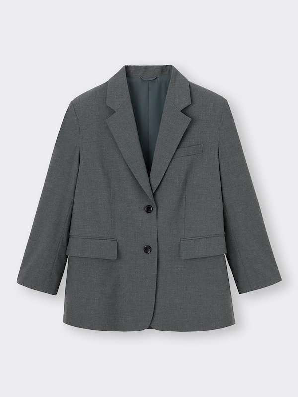 オーバーサイ��ズテーラードジャケット(セットアップ可能)