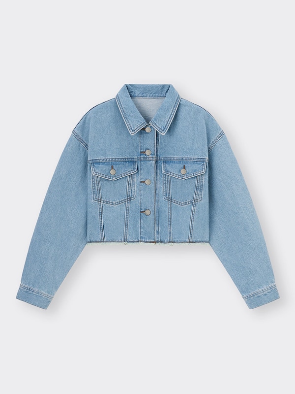 デニムクロップドジャケット