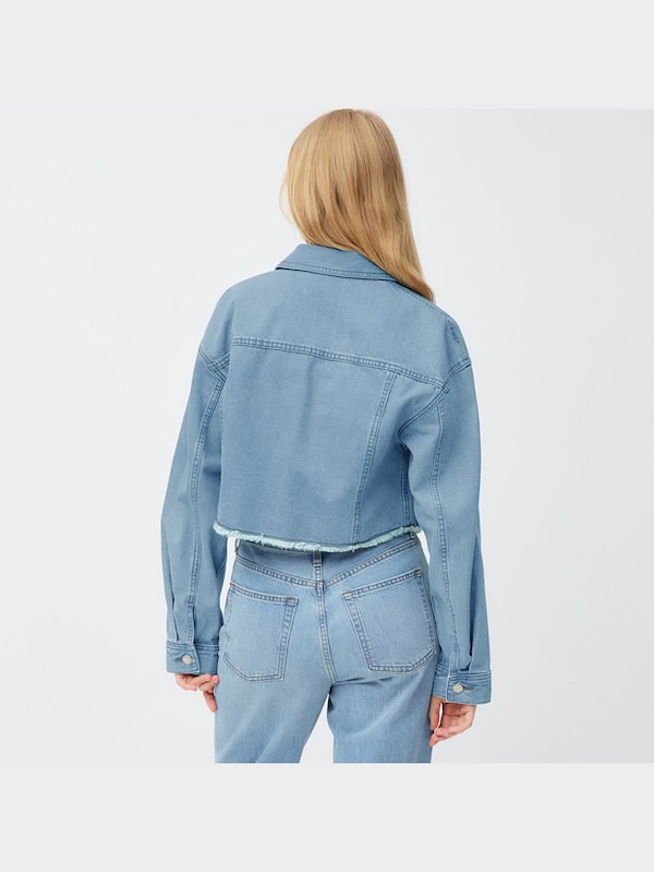 デニムクロップ�ドジャケット