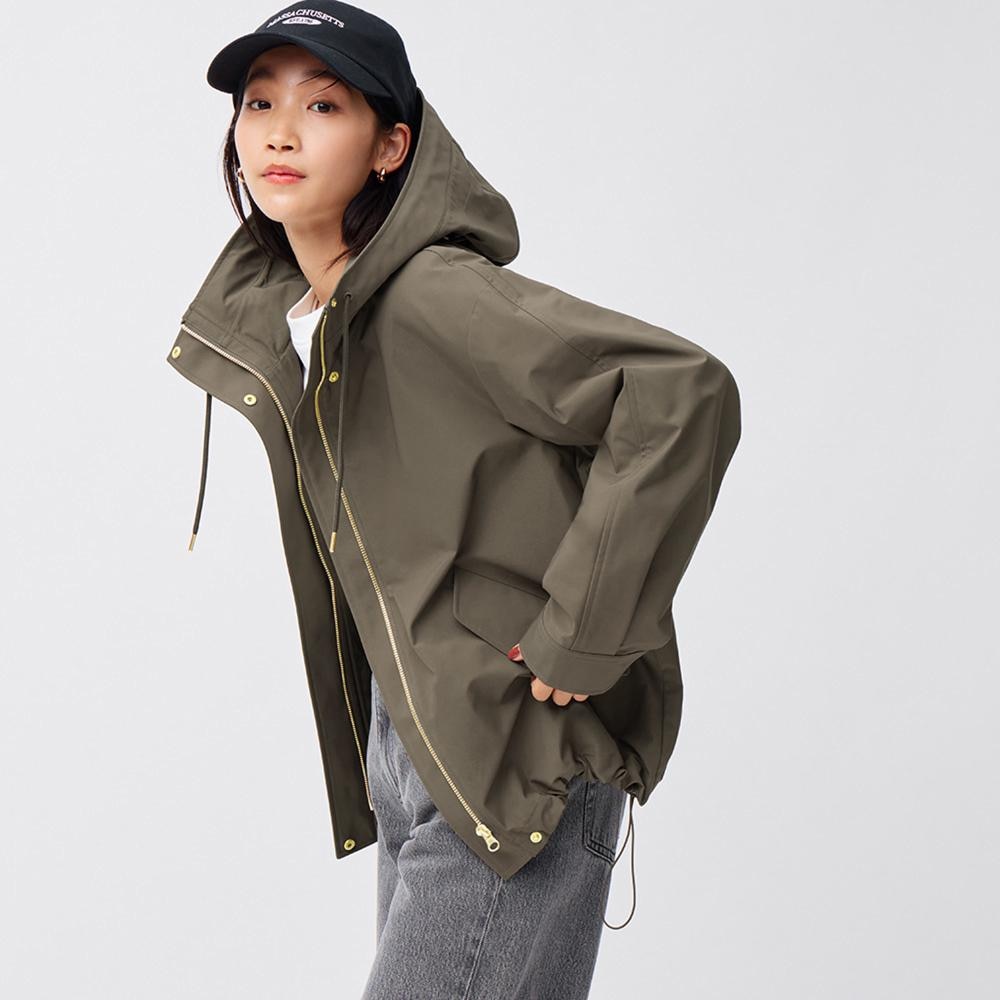 gu 22aw マウンテンパーカ OLIVE レディース XXL