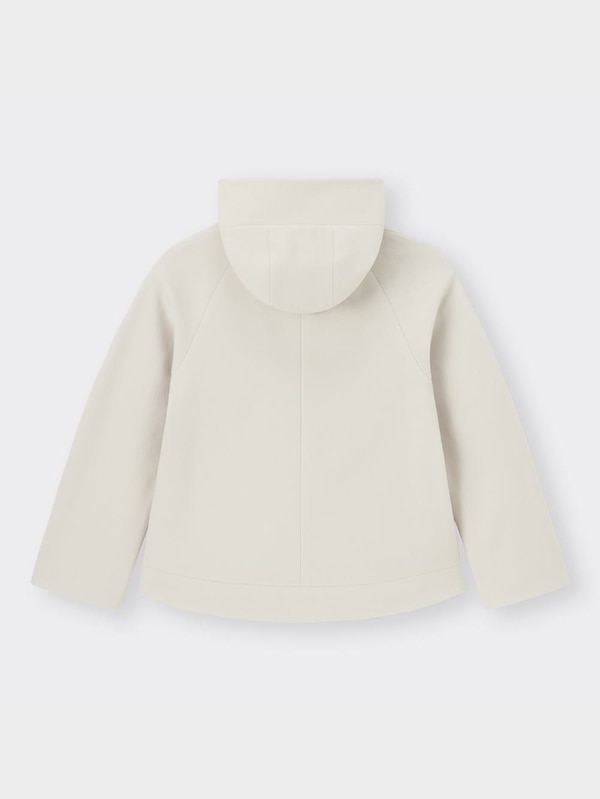 コージーメルトンショートフーディコート