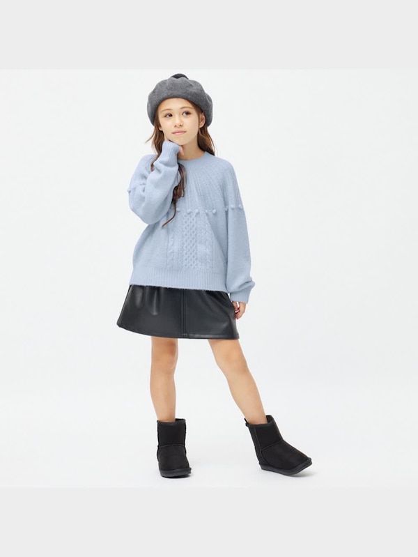 GIRLSパフィータッチポップコーンセーター(長袖)