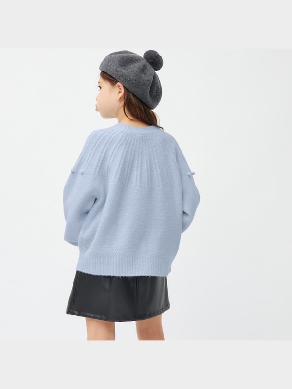 GIRLSパフィータッチポップコーンセーター(長袖)