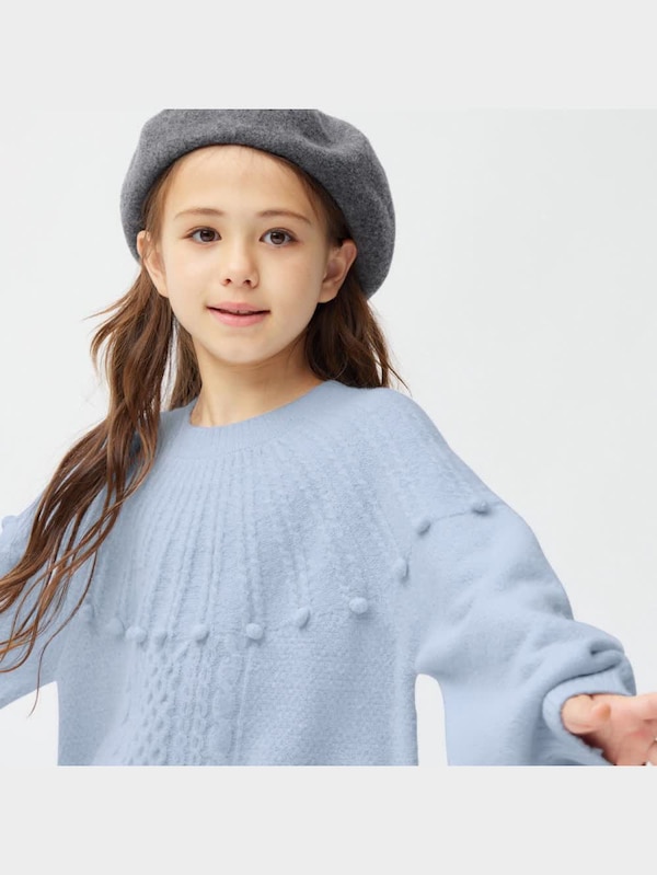 GIRLSパフィータッチポップコーンセーター(長袖)