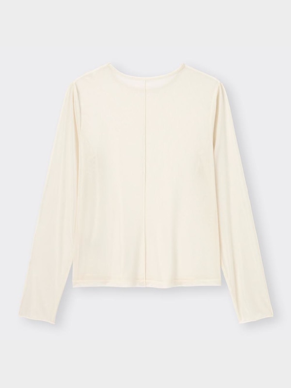 シアークルーネックT(長袖)+E