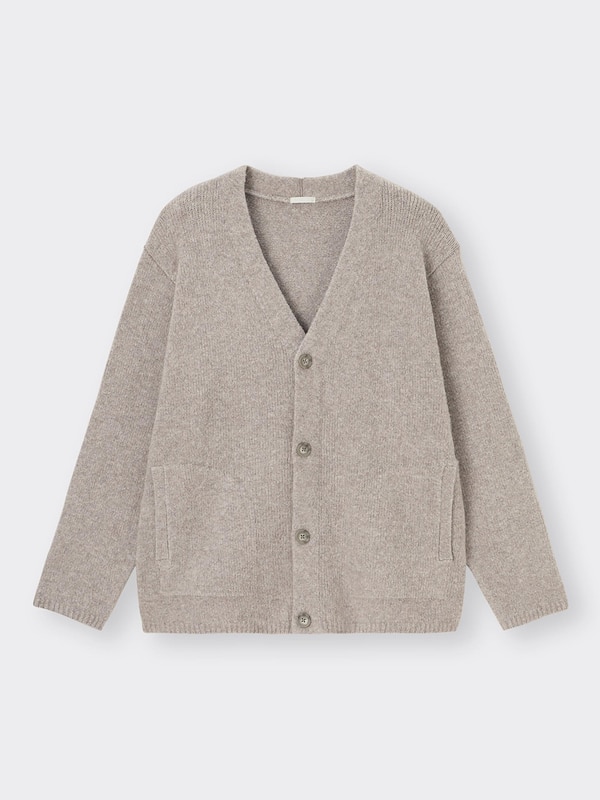 ブラッシュドヤーンカーディガン(長袖)