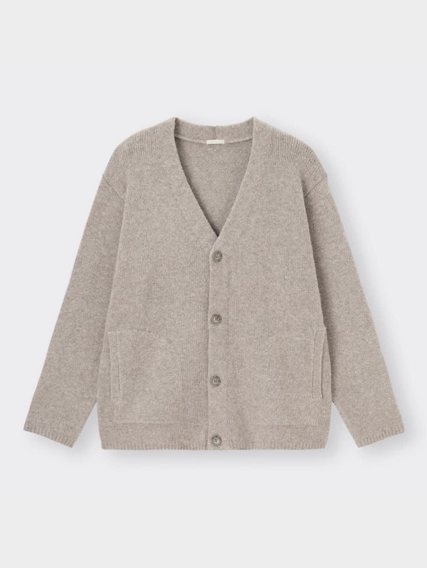 ブラッシュドヤーンカーディガン(長袖)