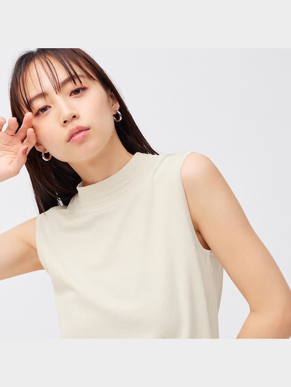 ミニハイネックセーター(ノースリーブ)Z