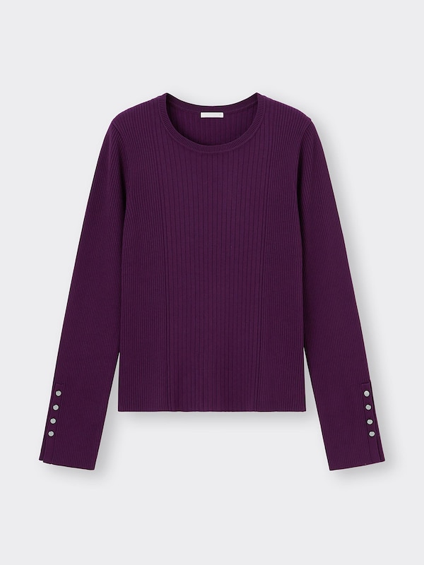 リブボタンスリーブセーター(長袖)Z(2023年秋アイテム)