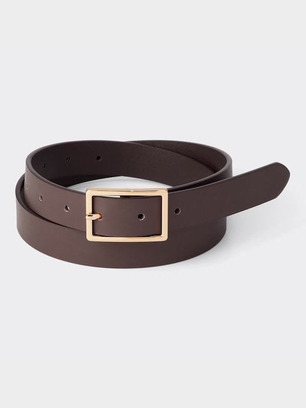 スクエアメタルバックルベルト