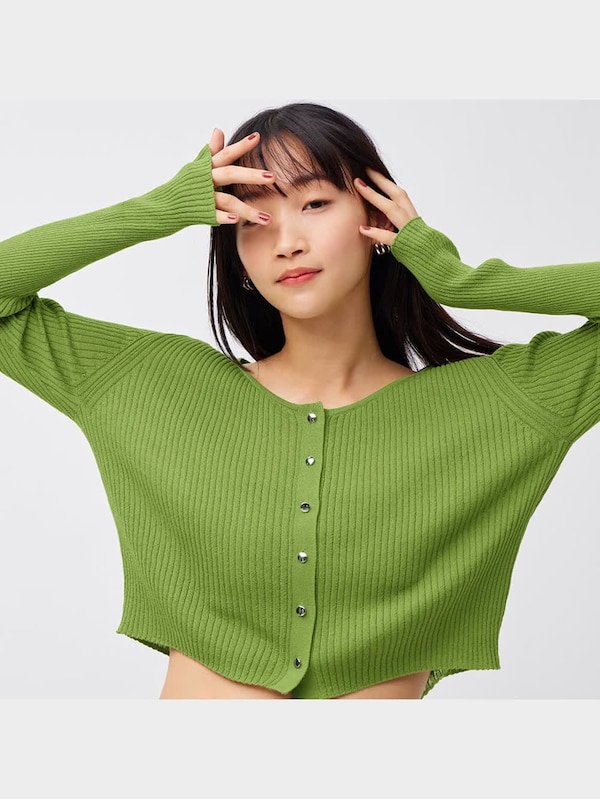 シアーショートカーディガン(長袖)