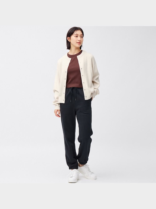 メタルボタンクルーネックカーディガン(長袖)