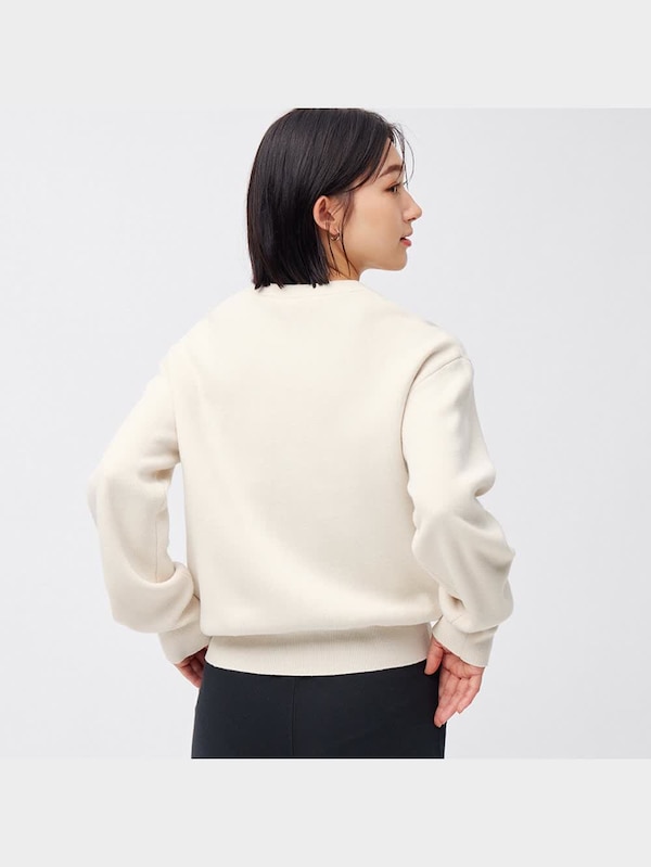 メタルボタンクルーネックカーディガン(長袖)