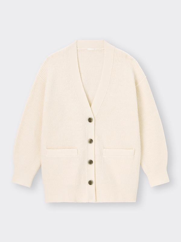 パフィータッチオーバーサイズカーディガン(長袖)