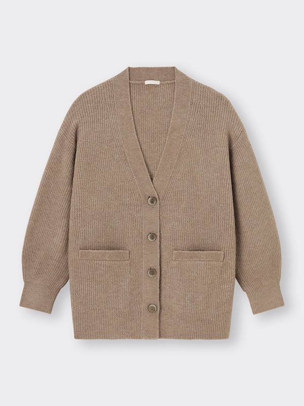 パフィータッチオーバーサイズカーディガン(長袖)