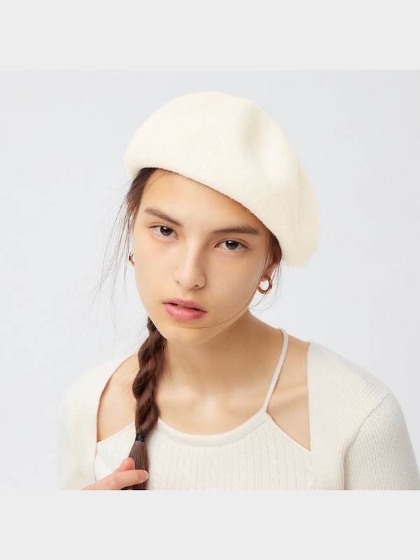 ウールブレンドベレーハット+E