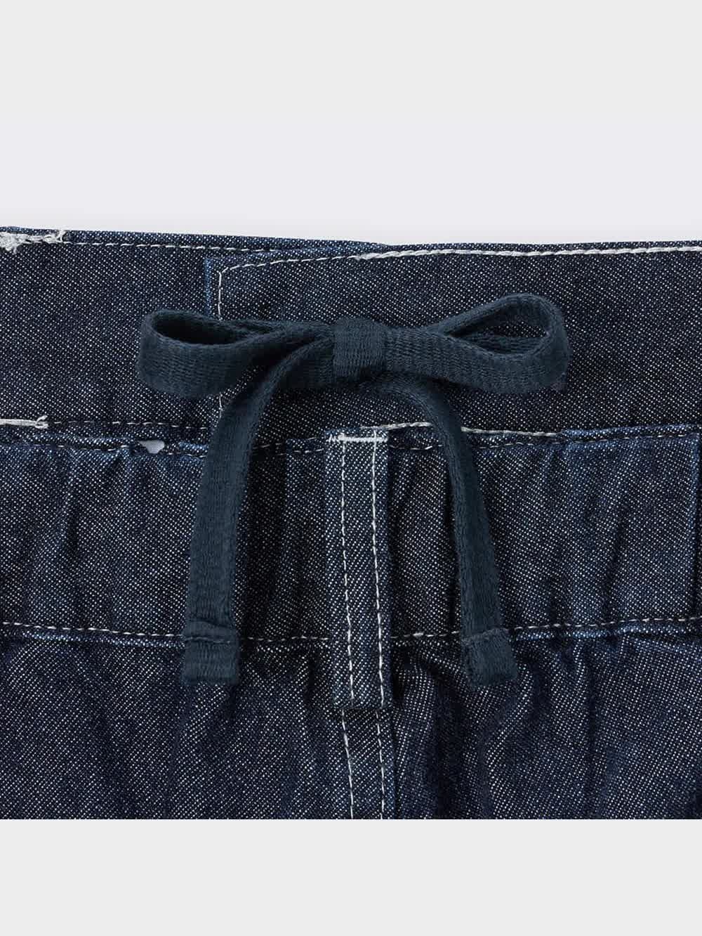GU公式 | デニムバギースラックス(丈標準69.0～73.0cm)