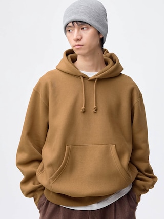 ヘビーウェイトスウェットパーカ(長袖)(セットアップ可能) 【メンズ】 【Tシャツ・カットソー】【GU公式/ジーユー】 【BROWN】 ヘビーウェイトスウェットパーカ(長袖)(セットアップ可能) 【メンズ】 【Tシャツ・カットソー】【GU公式/ジーユー】 【BROWN】