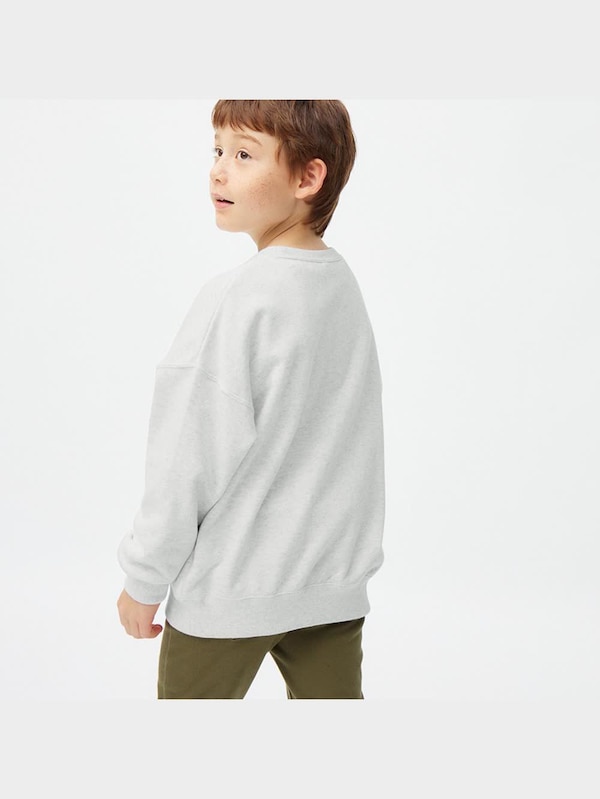 KIDS(男女兼用)オーバーサイズスウェットプルオーバー(長袖)(ワンポイント)