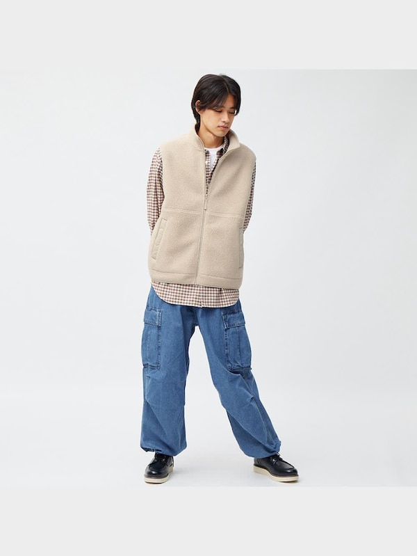 フリースジップベスト