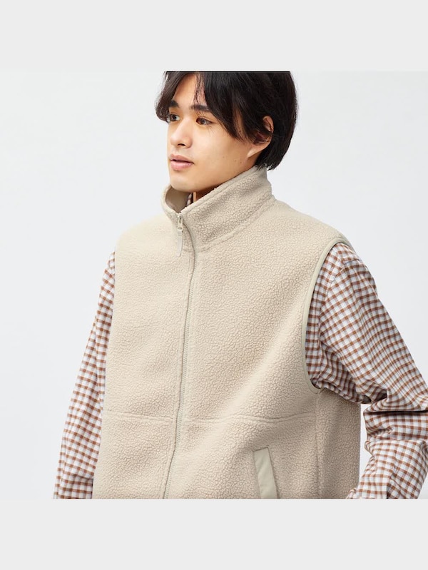 フリースジップベスト