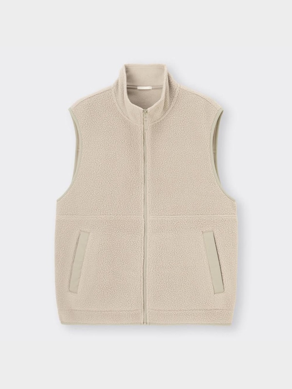 フリースジップベスト