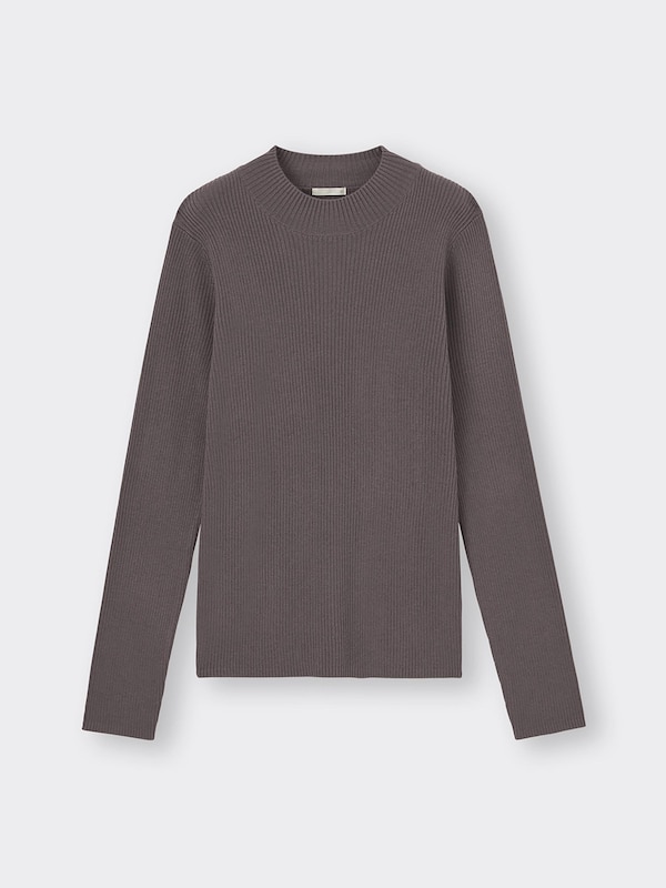 リブハイネックセーター(長袖)