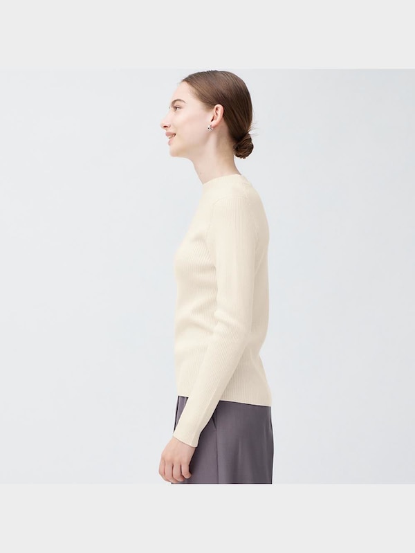 リブハイネックセーター(長袖)