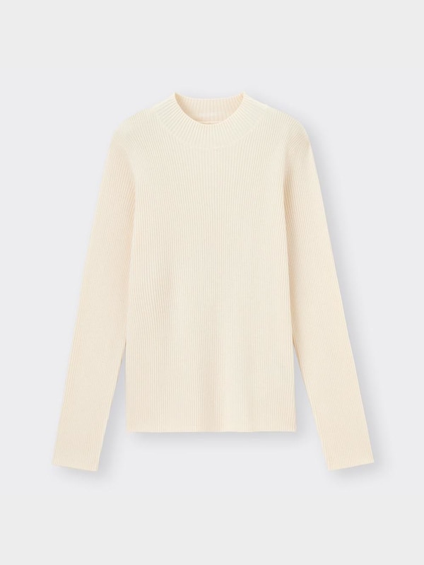 リブハイネックセーター(長袖)