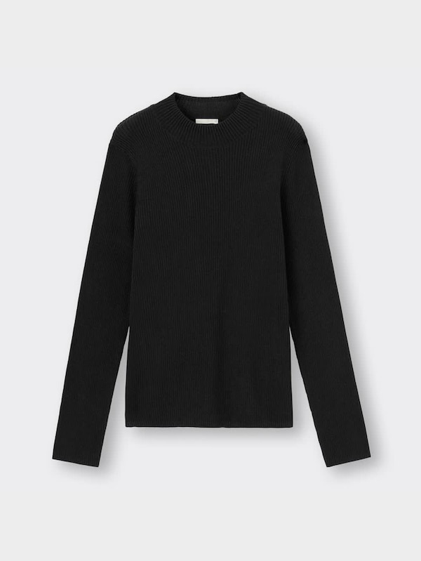 リブハイネックセーター(長袖)