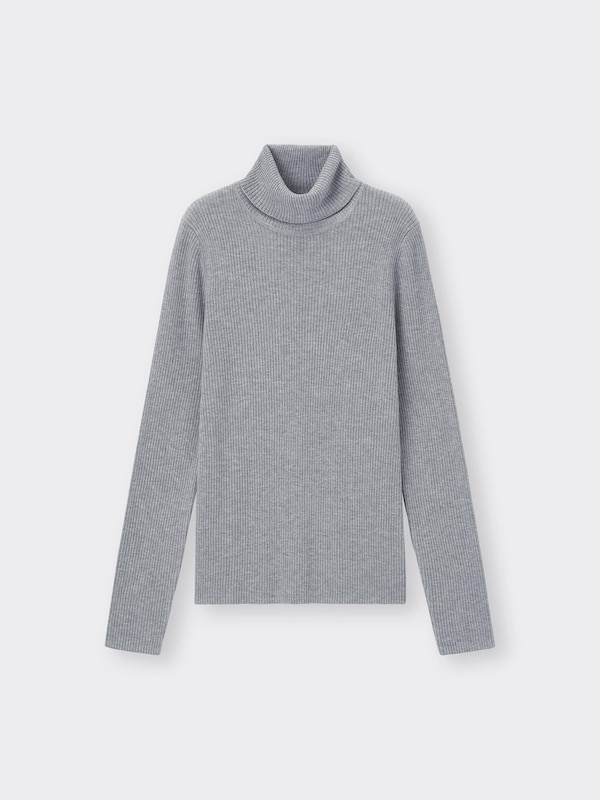 リブタートルネックセーター(長袖)