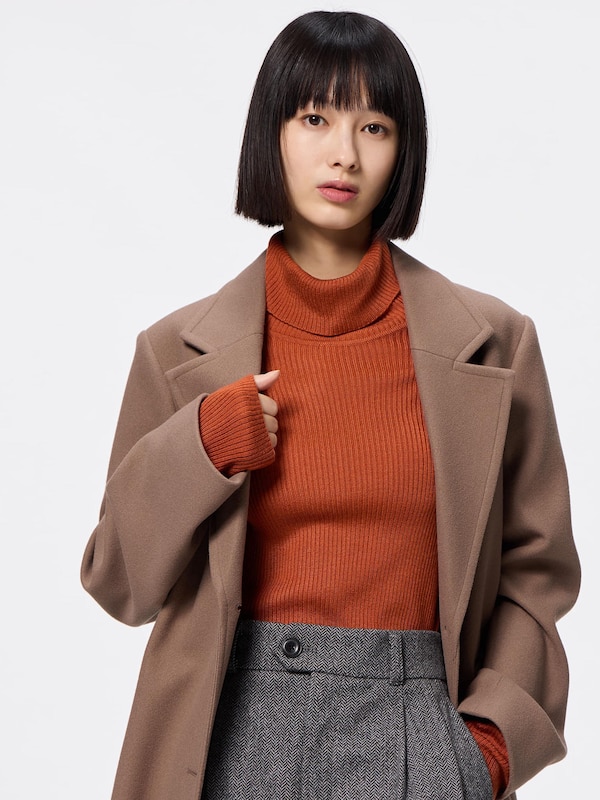 リブタートルネックセーター(長袖)
