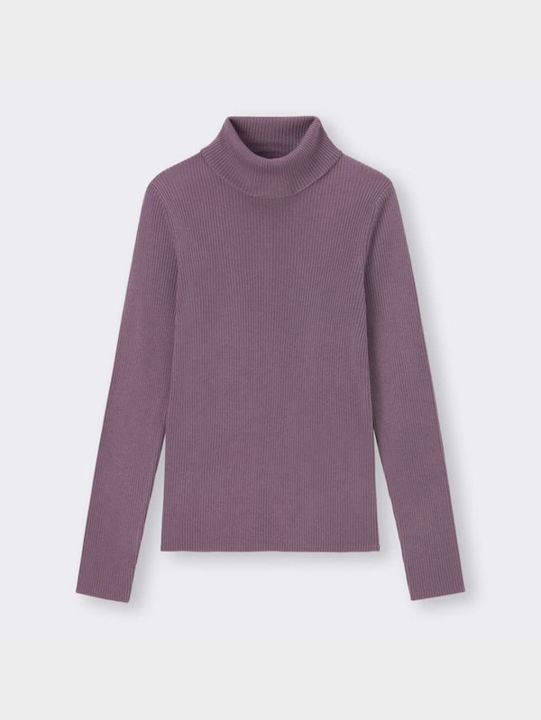 リブタートルネックセーター(長袖)