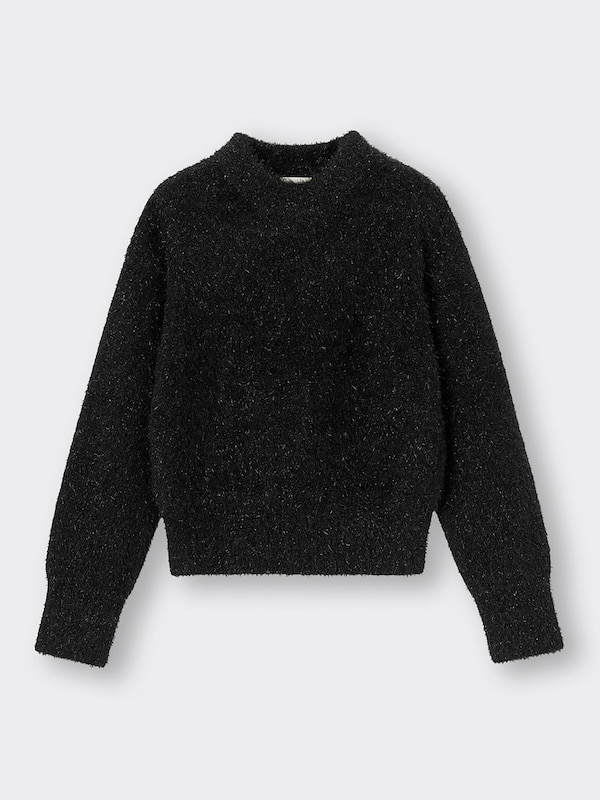 シャイニークルーネックセーター(長袖)