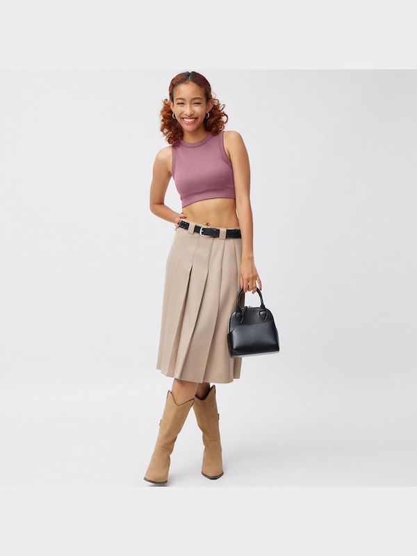 アクティブクロップドブラタンクトップGA+E