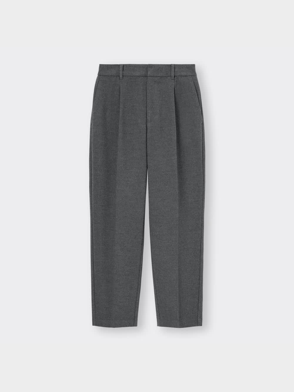 GU公式 | 起毛タックテーパードパンツ(丈標準65.0～69.0cm)